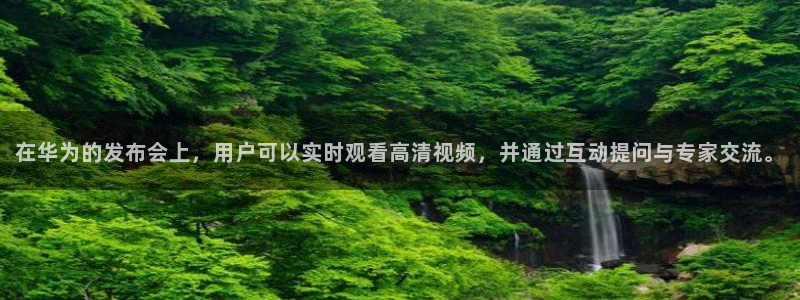 上海五星体育免费观看：在华为的发布会上，用户可以实时观看高清视频，并通过互动提问与专家交流。